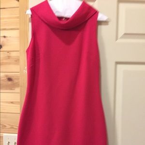 Hot Pink Cowl Neck Dress